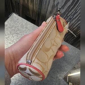 COACH Barrel Keychain/Pouch NWT